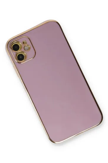 Newface iPhone 11 Kılıf Volet Silikon - Mor resmi