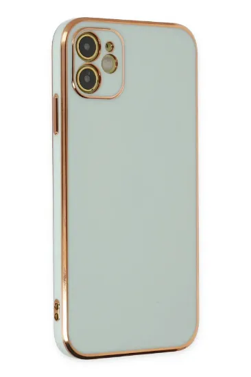 Newface iPhone 11 Kılıf Volet Silikon - Açık Yeşil resmi