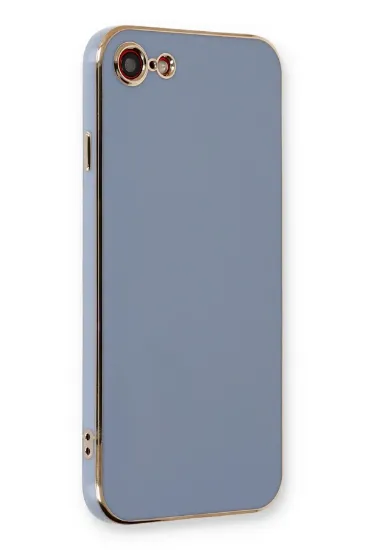 Newface iPhone 7 Kılıf Volet Silikon - Mavi resmi