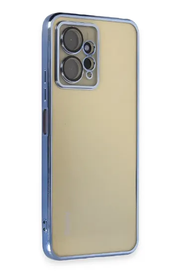 Newface Xiaomi Redmi Note 12 4G Kılıf Razer Lensli Silikon - Açık Mavi resmi