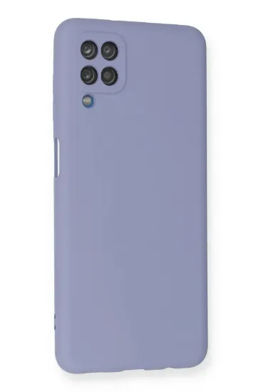 Newface Samsung Galaxy A12 Kılıf Nano içi Kadife Silikon - Lila resmi