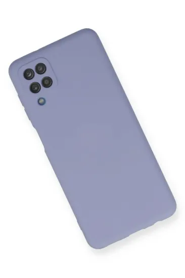 Newface Samsung Galaxy A12 Kılıf Nano içi Kadife Silikon - Lila resmi
