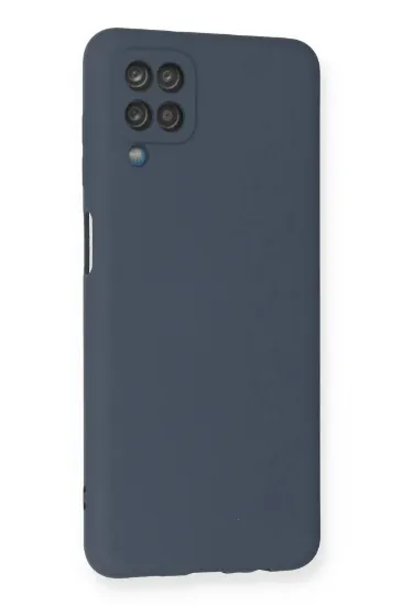 Newface Samsung Galaxy A12 Kılıf Nano içi Kadife Silikon - Gri resmi