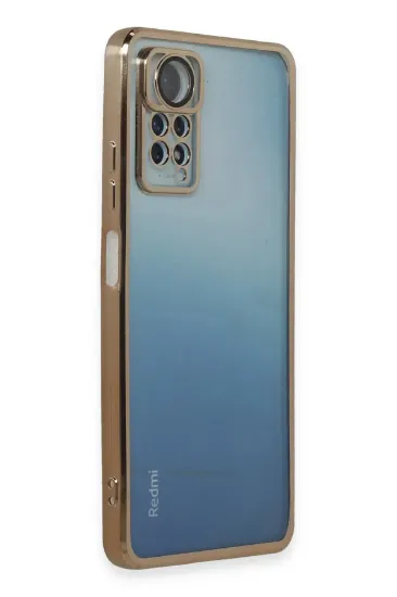 Newface Xiaomi Redmi Note 12 Pro 4G Kılıf Razer Lensli Silikon - Gold resmi