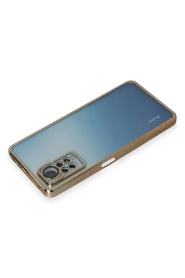 Newface Xiaomi Redmi Note 12 Pro 4G Kılıf Razer Lensli Silikon - Gold resmi