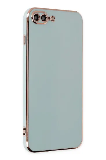 Newface iPhone 7 Plus Kılıf Volet Silikon - Açık Yeşil resmi