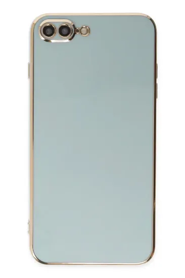 Newface iPhone 7 Plus Kılıf Volet Silikon - Açık Yeşil resmi