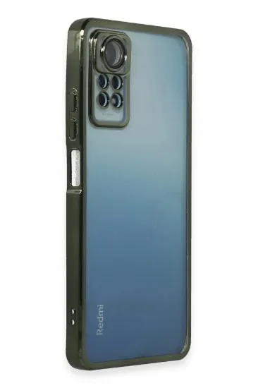 Newface Xiaomi Redmi Note 12 Pro 4G Kılıf Razer Lensli Silikon - Yeşil resmi