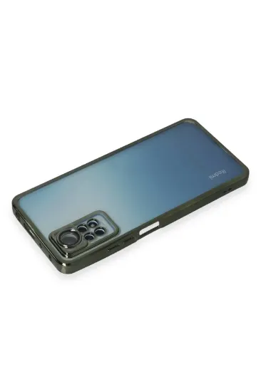 Newface Xiaomi Redmi Note 12 Pro 4G Kılıf Razer Lensli Silikon - Yeşil resmi