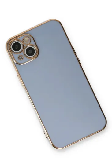 Newface iPhone 13 Kılıf Volet Silikon - Mavi resmi