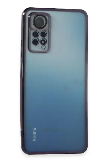 Newface Xiaomi Redmi Note 12 Pro 4G Kılıf Razer Lensli Silikon - Mor resmi