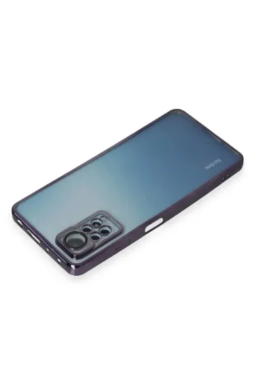 Newface Xiaomi Redmi Note 12 Pro 4G Kılıf Razer Lensli Silikon - Mor resmi
