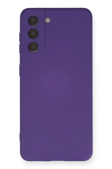 Newface Samsung Galaxy S21 Kılıf Nano içi Kadife Silikon - Mor resmi