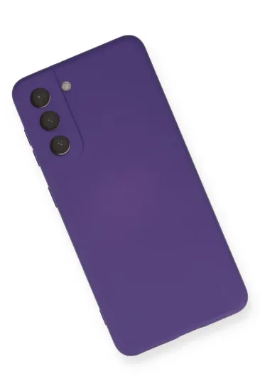 Newface Samsung Galaxy S21 Kılıf Nano içi Kadife Silikon - Mor resmi