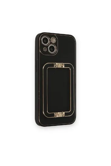 Newface iPhone 14 Kılıf Coco Elit Kapak - Siyah resmi