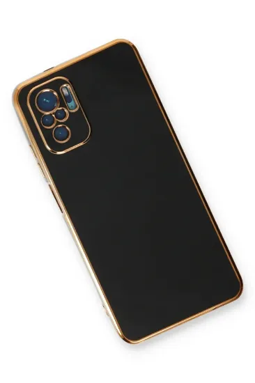 Newface Xiaomi Redmi Note 10 Kılıf Volet Silikon - Siyah resmi
