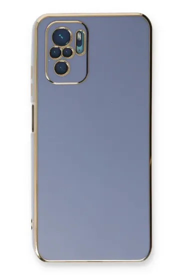 Newface Xiaomi Redmi Note 10 Kılıf Volet Silikon - Mavi resmi