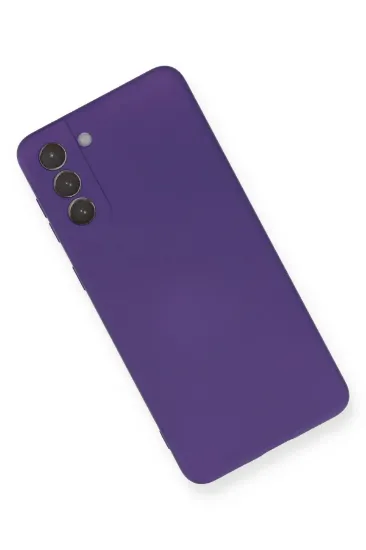 Newface Samsung Galaxy S21 Plus Kılıf Nano içi Kadife Silikon - Mor resmi