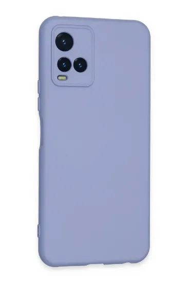 Newface Vivo Y21S Kılıf Nano içi Kadife Silikon - Lila resmi