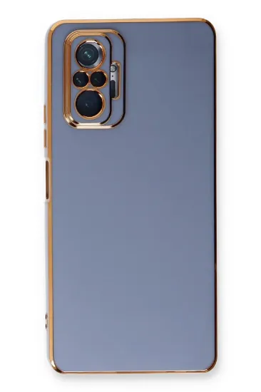 Newface Xiaomi Redmi Note 10 Pro Kılıf Volet Silikon - Mavi resmi