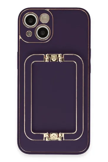 Newface iPhone 14 Kılıf Coco Elit Kapak - Derin Mor resmi