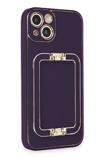 Newface iPhone 14 Kılıf Coco Elit Kapak - Derin Mor resmi