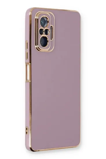 Newface Xiaomi Redmi Note 10 Pro Kılıf Volet Silikon - Mor resmi