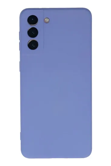 Newface Samsung Galaxy S21 Plus Kılıf Nano içi Kadife Silikon - Lila resmi