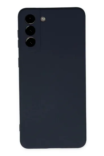 Newface Samsung Galaxy S21 Plus Kılıf Nano içi Kadife Silikon - Lacivert resmi