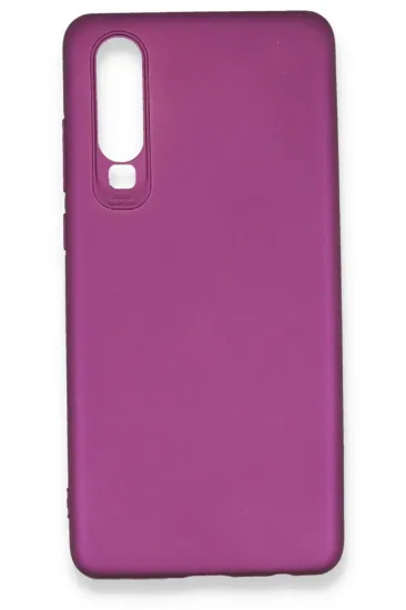 Newface Huawei P30 Kılıf First Silikon - Mürdüm resmi