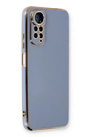Newface Xiaomi Redmi Note 11 Kılıf Volet Silikon - Mavi resmi