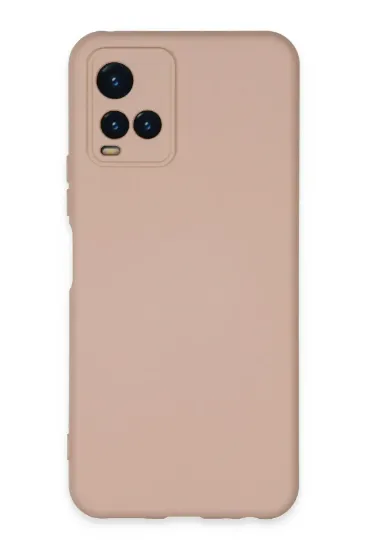 Newface Vivo Y21S Kılıf Nano içi Kadife Silikon - Pudra resmi
