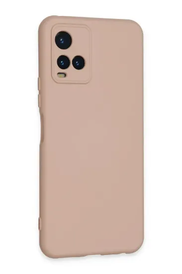 Newface Vivo Y21S Kılıf Nano içi Kadife Silikon - Pudra resmi