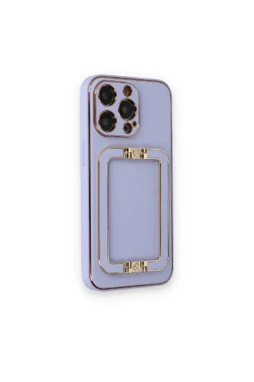 Newface iPhone 14 Pro Kılıf Coco Elit Kapak - Lila resmi