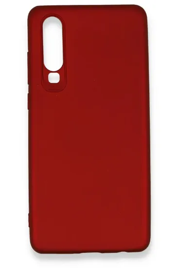 Newface Huawei P30 Kılıf First Silikon - Bordo resmi
