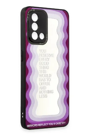 Newface Oppo A74 4G Kılıf Mirror Desenli Kapak - Mirror - 5 resmi