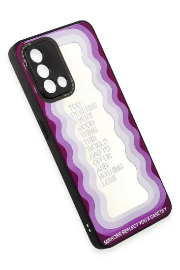 Newface Oppo A74 4G Kılıf Mirror Desenli Kapak - Mirror - 5 resmi