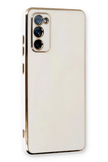 Newface Samsung Galaxy S20 FE Kılıf Volet Silikon - Beyaz resmi