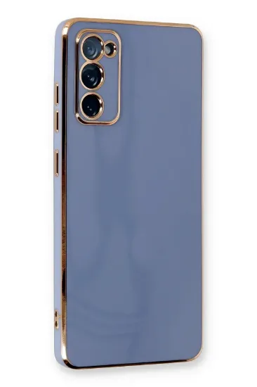 Newface Samsung Galaxy S20 FE Kılıf Volet Silikon - Mavi resmi