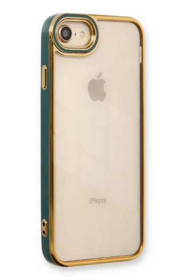 Newface iPhone 7 Kılıf Liva Lens Silikon - Yeşil resmi