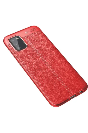 Newface Samsung Galaxy A02S Kılıf Auto Focus Kapak - Kırmızı resmi