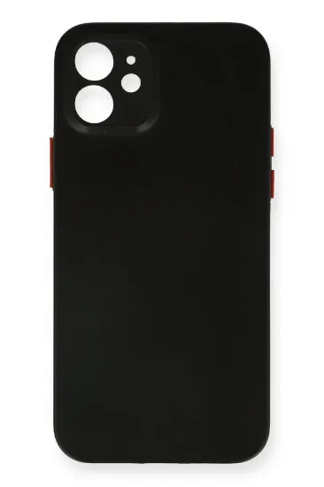 Newface iPhone 12 Kılıf PP Ultra İnce Kapak - Siyah resmi