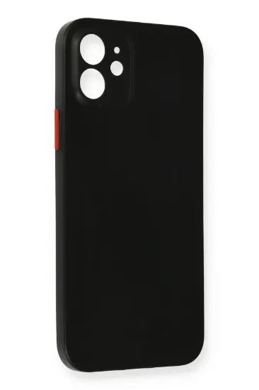Newface iPhone 12 Kılıf PP Ultra İnce Kapak - Siyah resmi