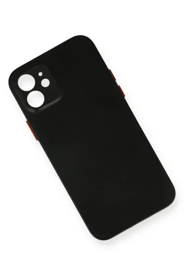 Newface iPhone 12 Kılıf PP Ultra İnce Kapak - Siyah resmi