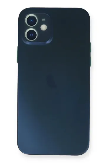 Newface iPhone 12 Kılıf PP Ultra İnce Kapak - Mavi resmi
