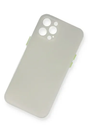 Newface iPhone 12 Pro Kılıf PP Ultra İnce Kapak - Beyaz resmi