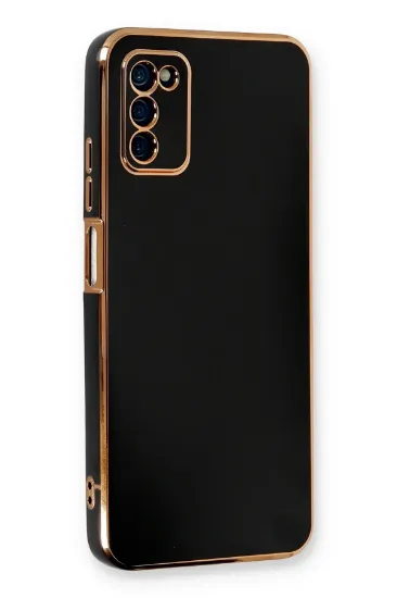 Newface Samsung Galaxy A03S Kılıf Volet Silikon - Siyah resmi