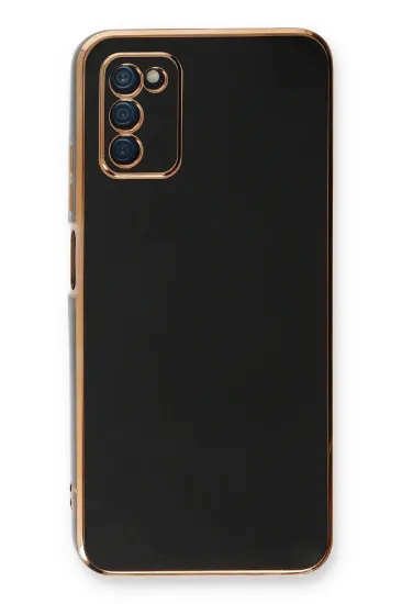Newface Samsung Galaxy A03S Kılıf Volet Silikon - Siyah resmi