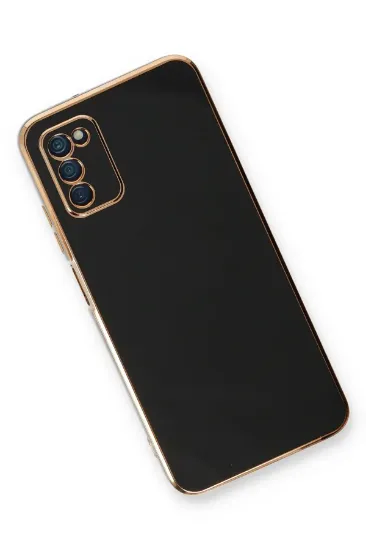 Newface Samsung Galaxy A03S Kılıf Volet Silikon - Siyah resmi