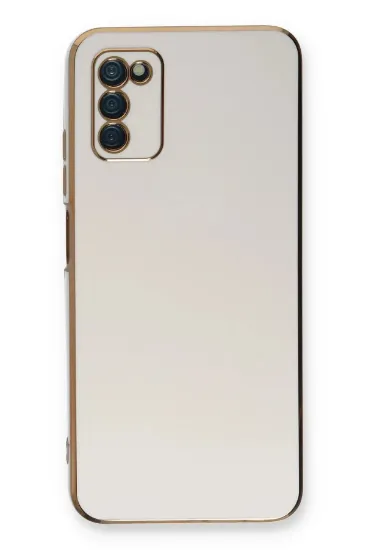 Newface Samsung Galaxy A03S Kılıf Volet Silikon - Beyaz resmi